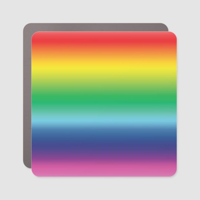 pride rainbow colors - car bumper sticker / magnet (Front)