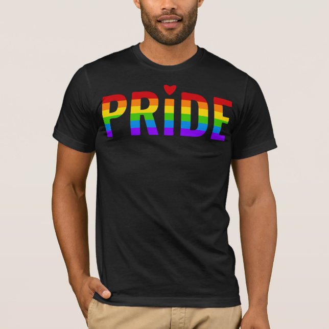 PRIDE Rainbow Colors Diversity & Unity T-Shirt (Front)