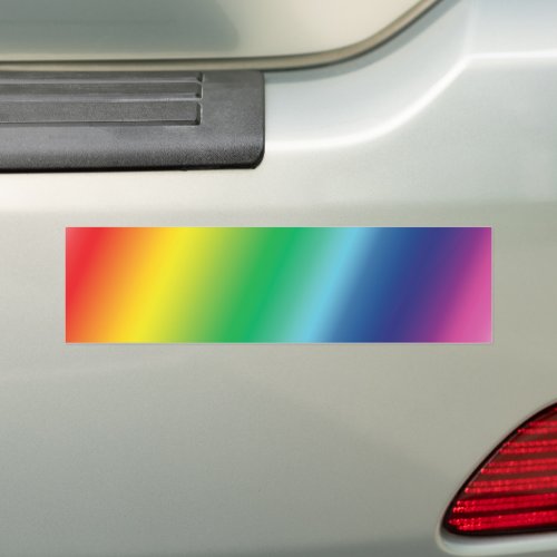 Pride rainbow colors equality car bumper sticker
