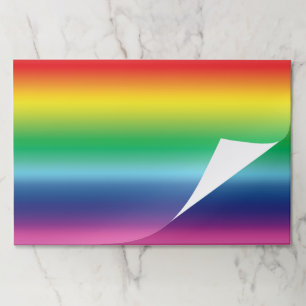 pride rainbow colors flag lgbt paper pad