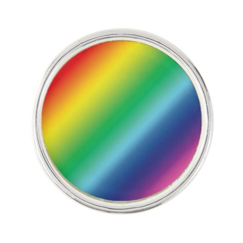 Pride rainbow colors gay flag lgbtq lgbt pattern lapel pin