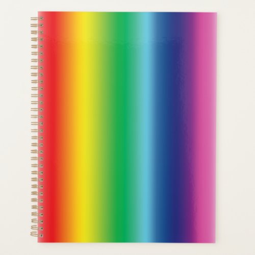 Pride rainbow colors gay flag pattern lgbt modern planner