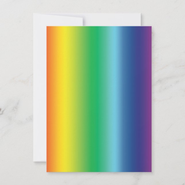 Pride rainbow colors gradient pattern modern card (Front)