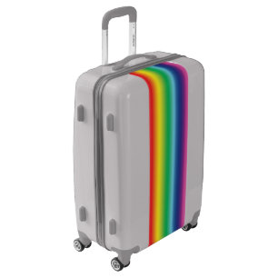 pride rainbow colors lgbt flag luggage