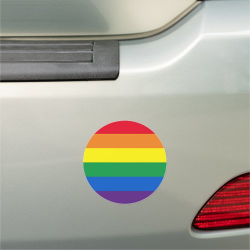 Pride rainbow colors Lgbt gay flag Car Magnet