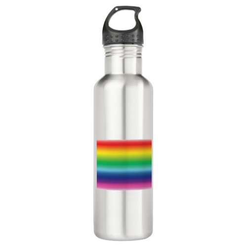 Pride rainbow colors lgbt lgbtq flag stainless steel water bottle