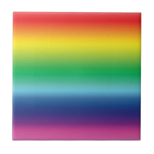 Pride rainbow colors lgbt lgbtq gay flag pattern ceramic tile