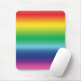 Pride rainbow colors lgbt lgbtq gay flag pattern mouse pad