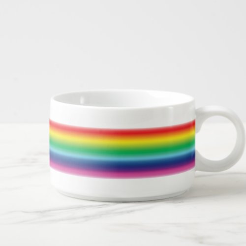 Pride rainbow colors lgbtq gay flag bowl