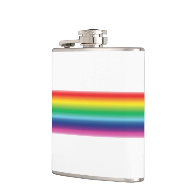 Pride rainbow colors lgbtq gay flag - flask (Left)