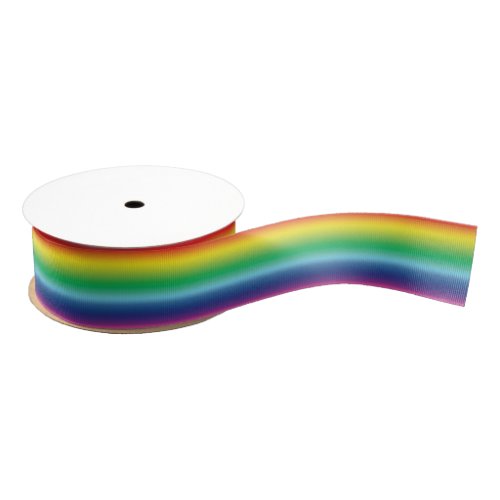 Pride rainbow colors lgbtq gay flag grosgrain ribbon
