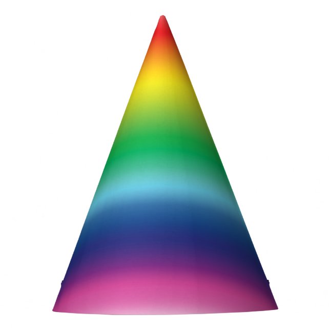 Pride rainbow colors lgbtq gay flag - party hat (Front)