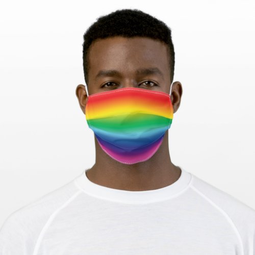 Pride rainbow colors lgbtq lgbt gay flag  adult cloth face mask