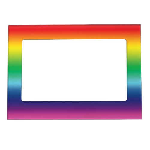 Pride rainbow colors lgbtq lgbt gay flag  magnetic frame