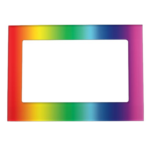 Pride rainbow colors lgbtq lgbt gay flag  magnetic magnetic frame