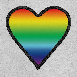 Pride rainbow colors lgbtq lgbt gay flag patch