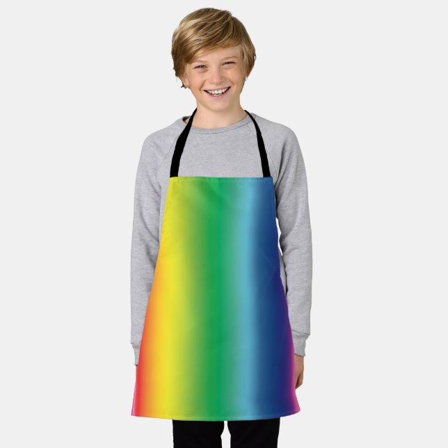 Pride rainbow colors lgbtq lgbt gay Flag pattern Apron (Worn)