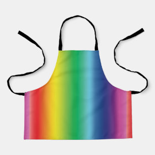 Pride rainbow colors lgbtq lgbt gay Flag pattern Apron