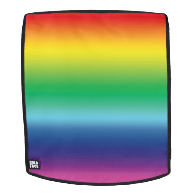 Pride rainbow colors lgbtq lgbt gay Flag pattern Backpack (Removable Face)