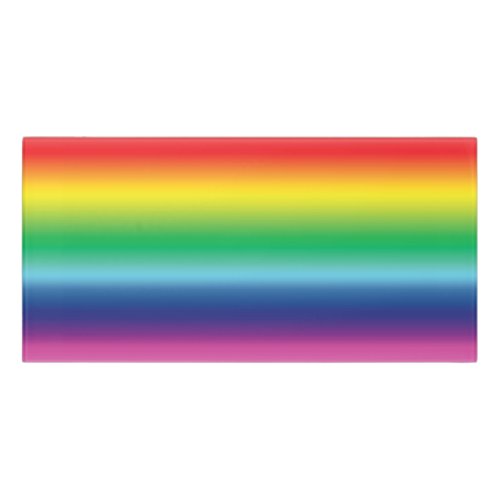 Pride rainbow colors lgbtq lgbt gay Flag pattern Door Sign