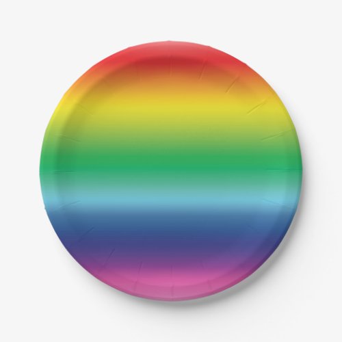 Pride rainbow colors lgbtq lgbt party paper plates