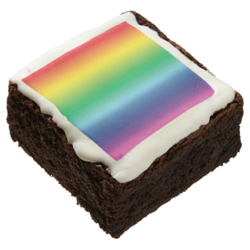 Pride rainbow colors pattern gay flag lgbtq lgbt brownie