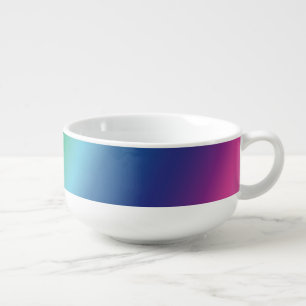 Pride rainbow colors pattern modern soup mug