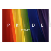 PRIDE Rainbow Flag card (Front Horizontal)