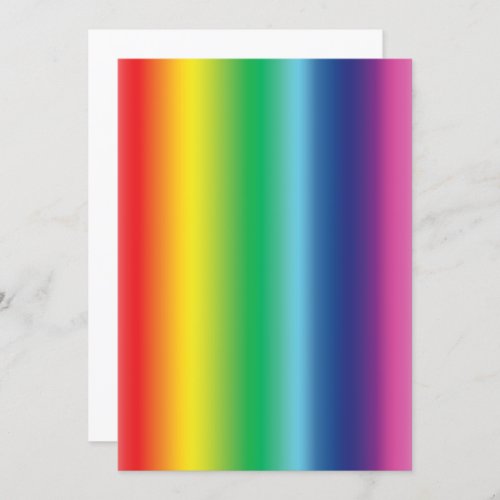 Pride rainbow flag colors gradient pattern modern invitation