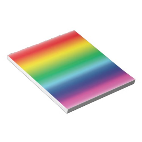 Pride rainbow flag colors gradient pattern modern notepad
