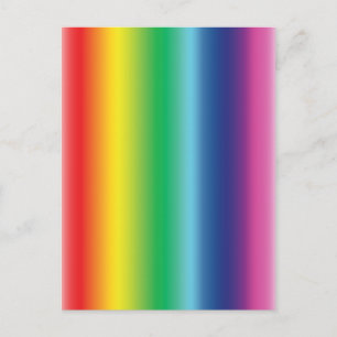 Pride rainbow flag colors gradient pattern modern postcard