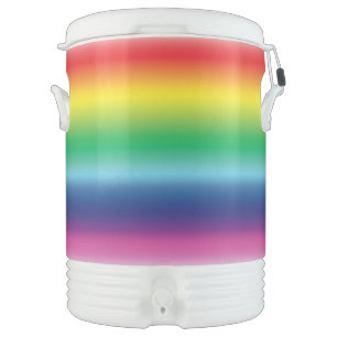 Pride rainbow flag colors lgbt lgbtq pattern beverage cooler