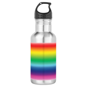 pride rainbow flag colors lgbt lgbtq stainless steel water bottle