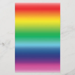 pride rainbow flag colors lgbt stationery