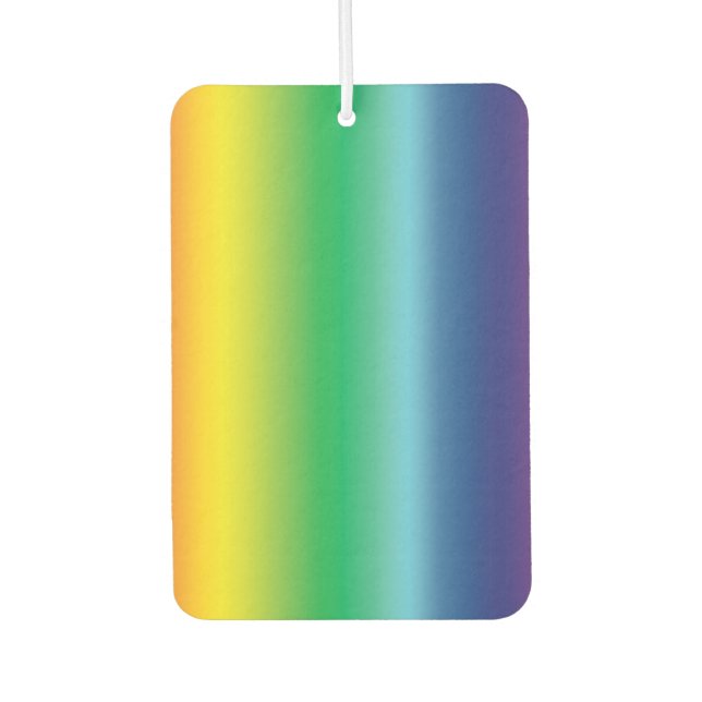 pride rainbow flag colors lgbtq, air freshener (Front)
