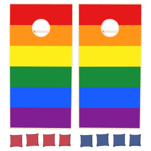 Pride Rainbow Flag Cornhole Set (Set)