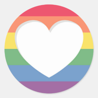 Pride rainbow flag love is love stickers