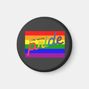 pride rainbow flag magnet