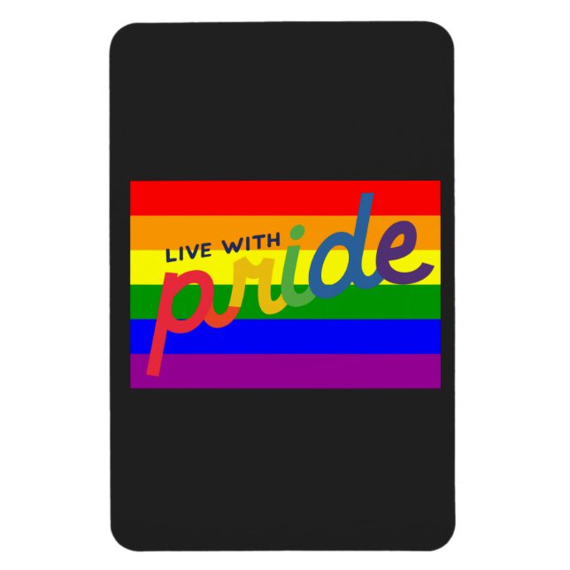 pride rainbow flag        magnet (Vertical)