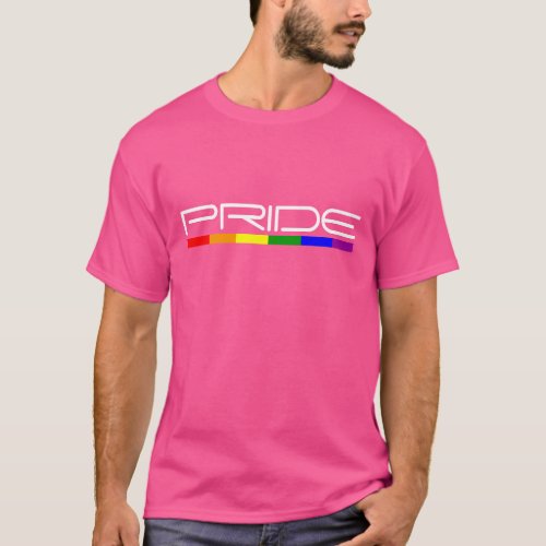 Pride Rainbow Flag Modern and Trendy Design T_Shirt