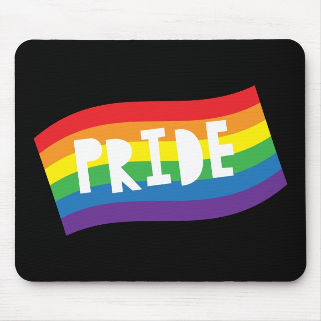 Pride Rainbow Flag Mouse Pad (Front)