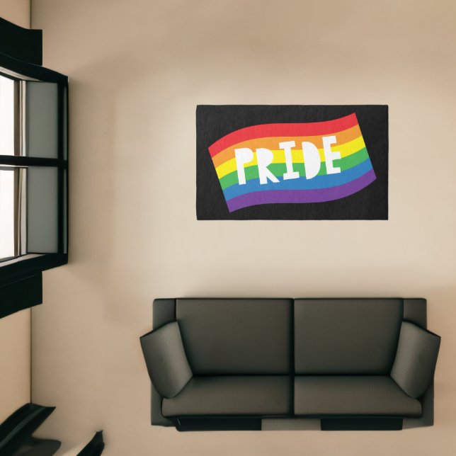 Pride Rainbow Flag Rug (Insitu (Indoor 1))