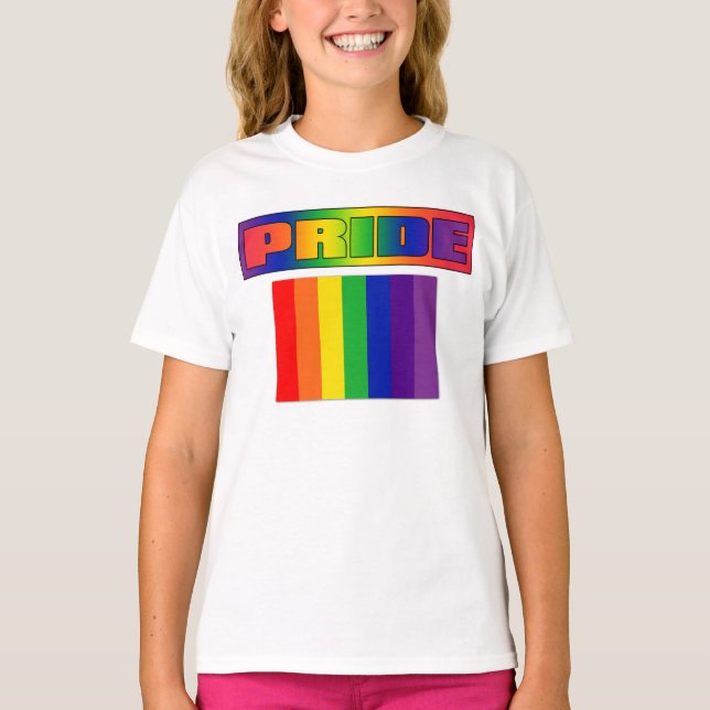 Pride Rainbow Flag T-Shirt (Front)