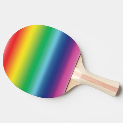 Pride rainbow gay flag colors equality lgbt lgbtq  ping pong paddle