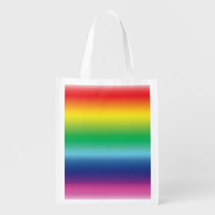 Pride rainbow gay flag colors lgbt lgbtq - grocery bag