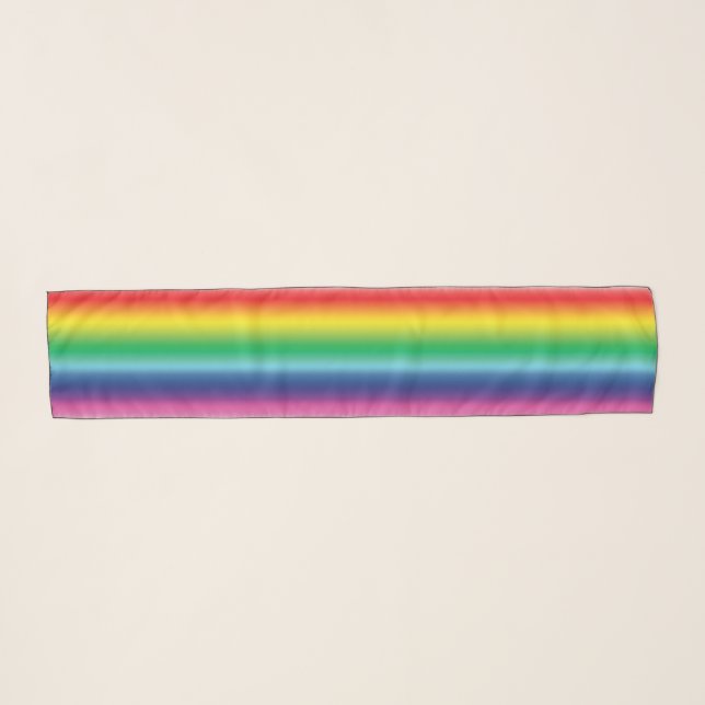 Pride rainbow gay flag colors lgbt lgbtq - scarf (Front (Horizontal))