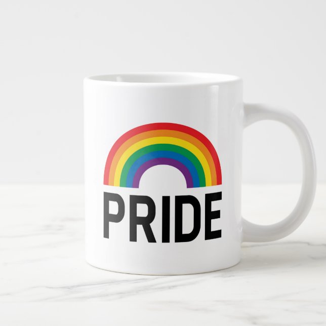 Pride Rainbow Giant Coffee Mug (Right)