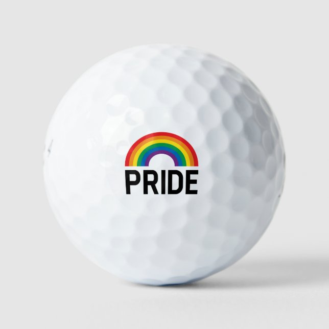 Pride Rainbow Golf Balls (Front)
