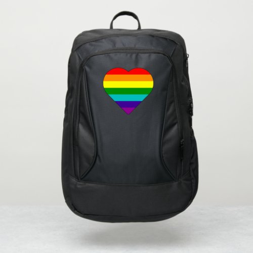 Pride Rainbow Heart Awesome Possum Port Authority Backpack