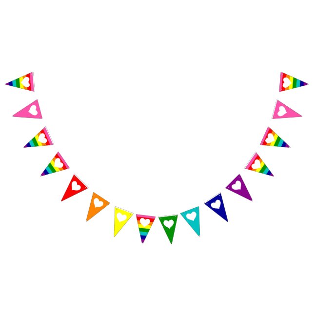 Pride Rainbow Heart  Banner Party Decoration (All)